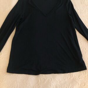 J Crew Universal Standards black long sleeve shirt size S